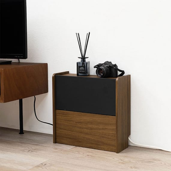 ルーター収納ボックス(幅40cm ブラック) 1枚目画像