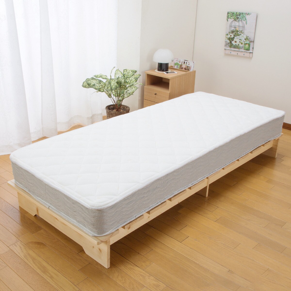 セミシングル 天然木ステージすのこベッドフレーム (NA) | ニトリ