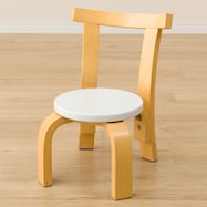 曲木チェア(ホワイト×ナチュラル)