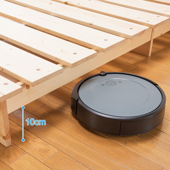 ダブル 天然木ステージすのこベッドフレーム (NA) 17枚目画像