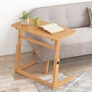 高さ4段階調整できる木目調テーブル