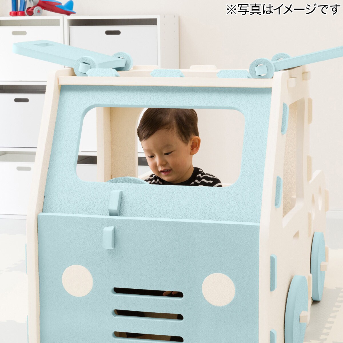 やわらか素材 ふわふわ キッズトラック 抗菌付き(ブルー)通販 | ニトリネット【公式】 家具・インテリア通販