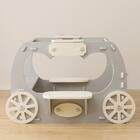 やわらか素材 ふわふわ キッズ馬車 抗菌付き(グレー) 8枚目画像