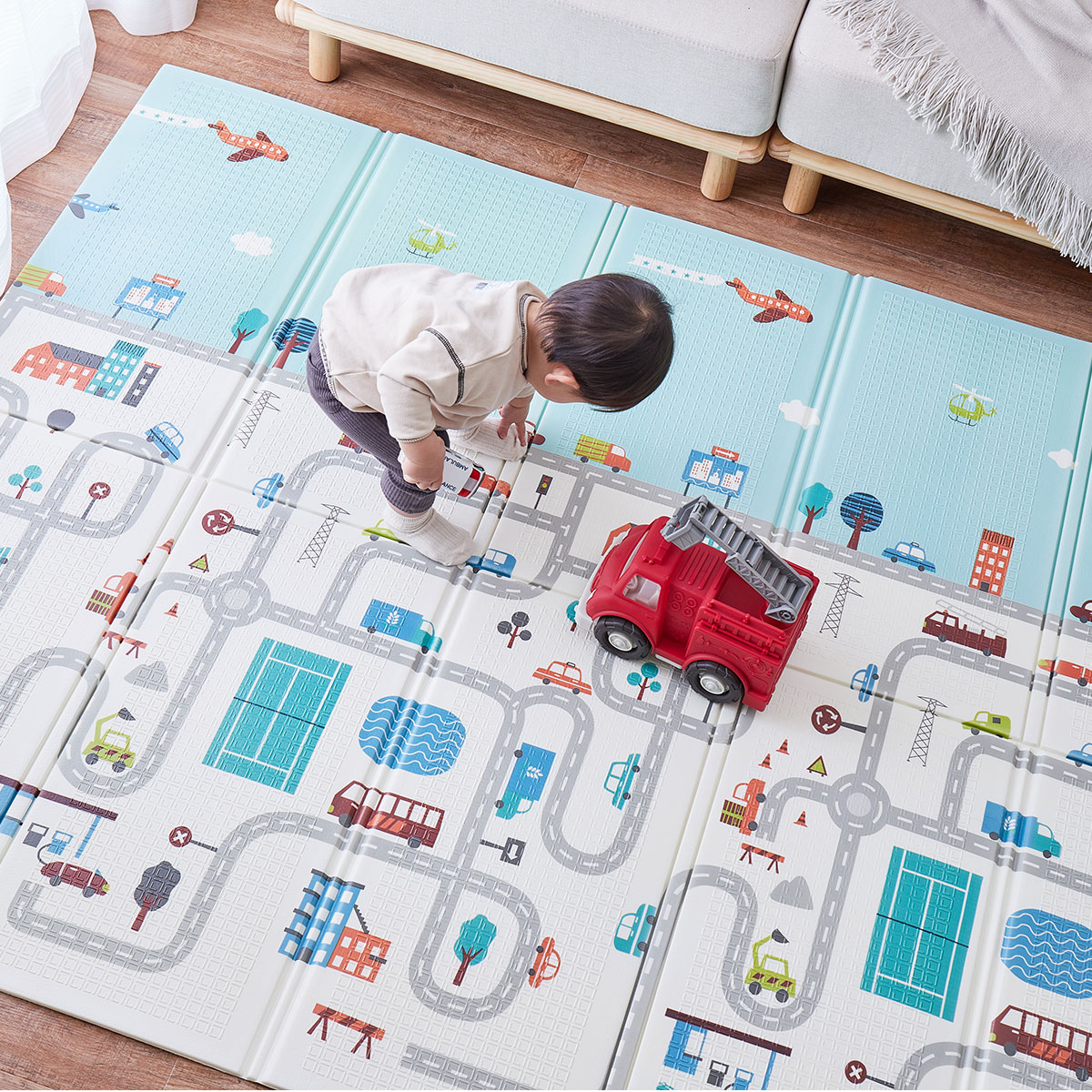 Amazon.co.jp: [NHYGDY] プレイマット 子供部屋マット 120*160CM