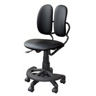 腰の負担を軽減するコンパクトチェア (BK) 1枚目画像