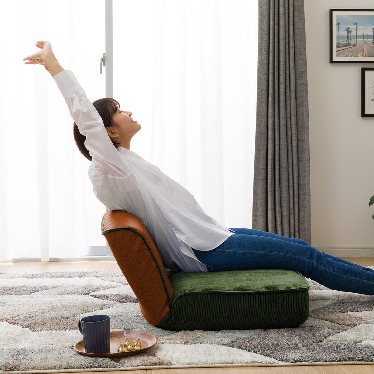 二人掛けヴィンテージローソファ(GR-CA) | ニトリネット【公式】 家具