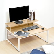 モニター台付きローデスク