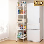 幅調節できる伸長式すき間収納ラック(幅26~40.5cm)【期間限定価格:8/8~9/24まで】