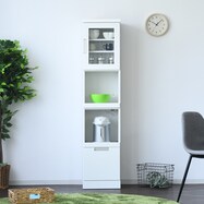 家電も収まる省スペース隙間収納(鏡面仕様)【期間限定価格:11/28~1/5まで】