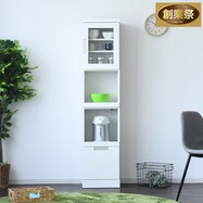 家電も収まる省スペース隙間収納(鏡面仕様)【期間限定価格:8/8~9/24まで】