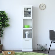 家電も収まる省スペース隙間収納(鏡面仕様)【期間限定価格:11/28~1/5まで】