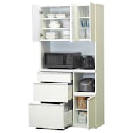 スタイリッシュなコンパクトキッチンボード(幅90.5cm)