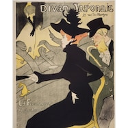 アートパネル ディヴァン・ジャポネ (ロートレック)