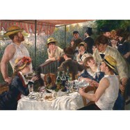 アートパネル 舟遊びの人々の昼食 (ルノワール)