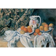 アートパネル りんごとオレンジ (セザンヌ)