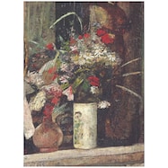 アートパネル 暖炉の花 (レッサー・ユリィ)