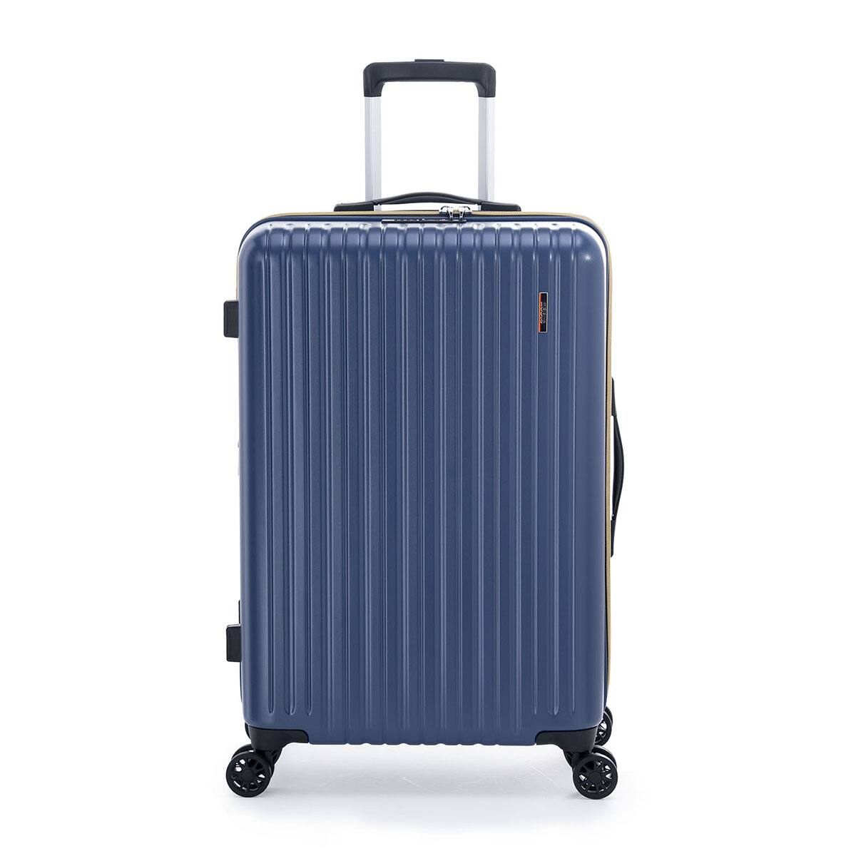 拡張ジッパータイプキャリーケース(85-98L マットアッシュネイビー