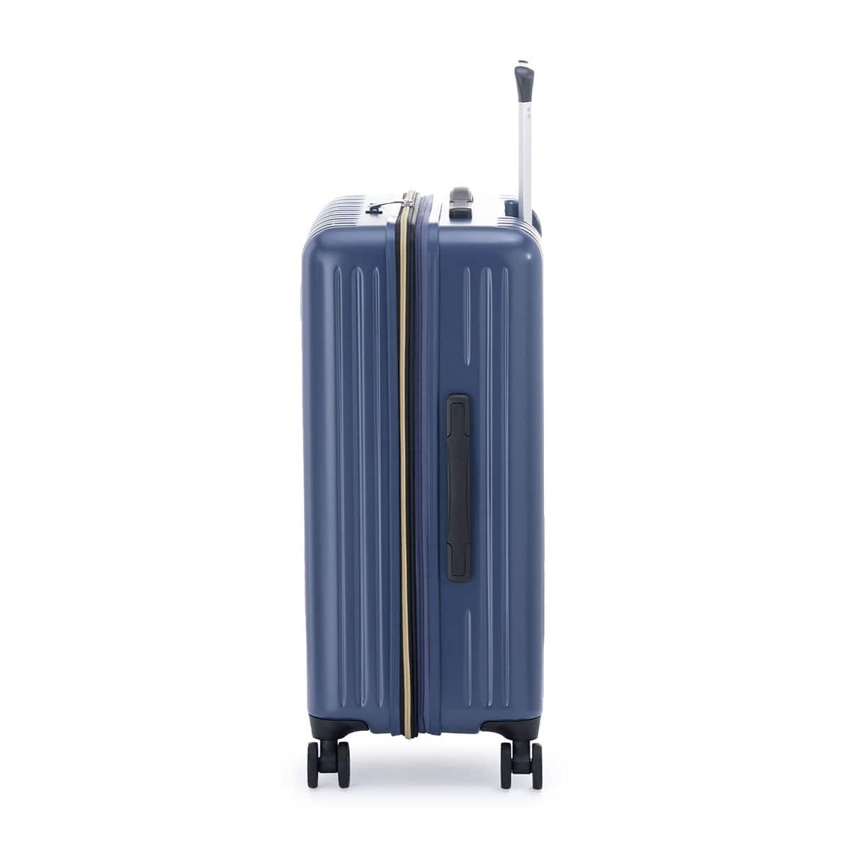 拡張ジッパータイプキャリーケース(85-98L マットアッシュネイビー