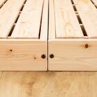 クイーンサイドガード付き すのこフロアベッド 8枚目画像