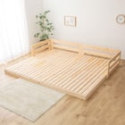 キングサイドガード付き すのこフロアベッド 1枚目画像