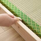 スーパーキングサイドガード付き い草フロアベッド 5枚目画像