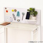 マグネット対応可能なスチールパンチングボード(77.2×29.7cm ホワイト)Nポルダ幅80cm対応 3枚目画像