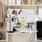 マグネット対応可能なスチールパンチングボード(77.2×29.7cm ホワイト)Nポルダ幅80cm対応 4枚目画像