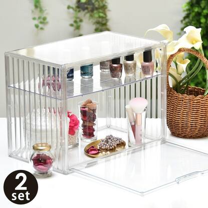 DAISO 透明コレクションケース 早 組み立てタイプ 5個セット