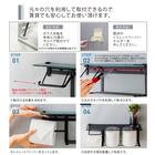 棚付きトイレットペーパーホルダー(ストックタイプ ガラスブラック) 5枚目画像