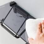 棚付きトイレットペーパーホルダー(ストックタイプ ガラスブラック) 8枚目画像