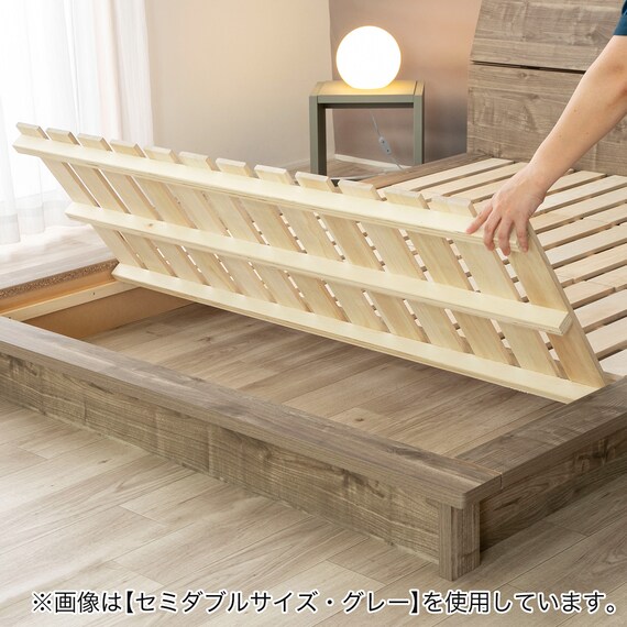 シングル ステージすのこベッド (BR) 8枚目画像