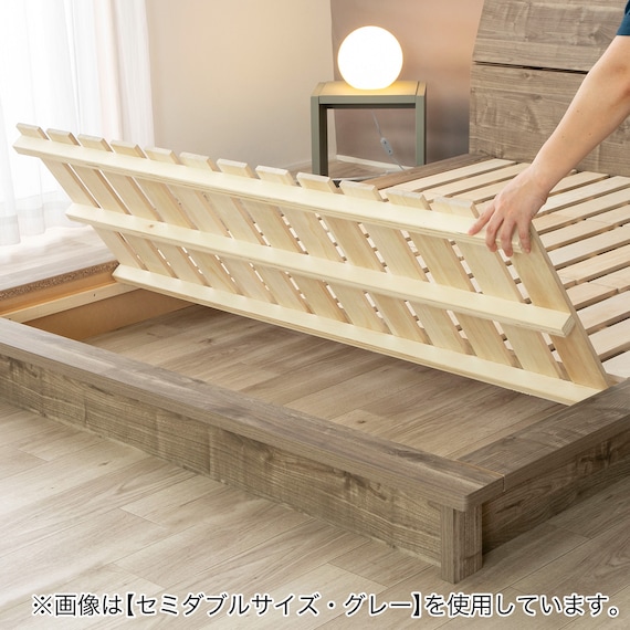 シングル ステージすのこベッド (BR) 8枚目画像