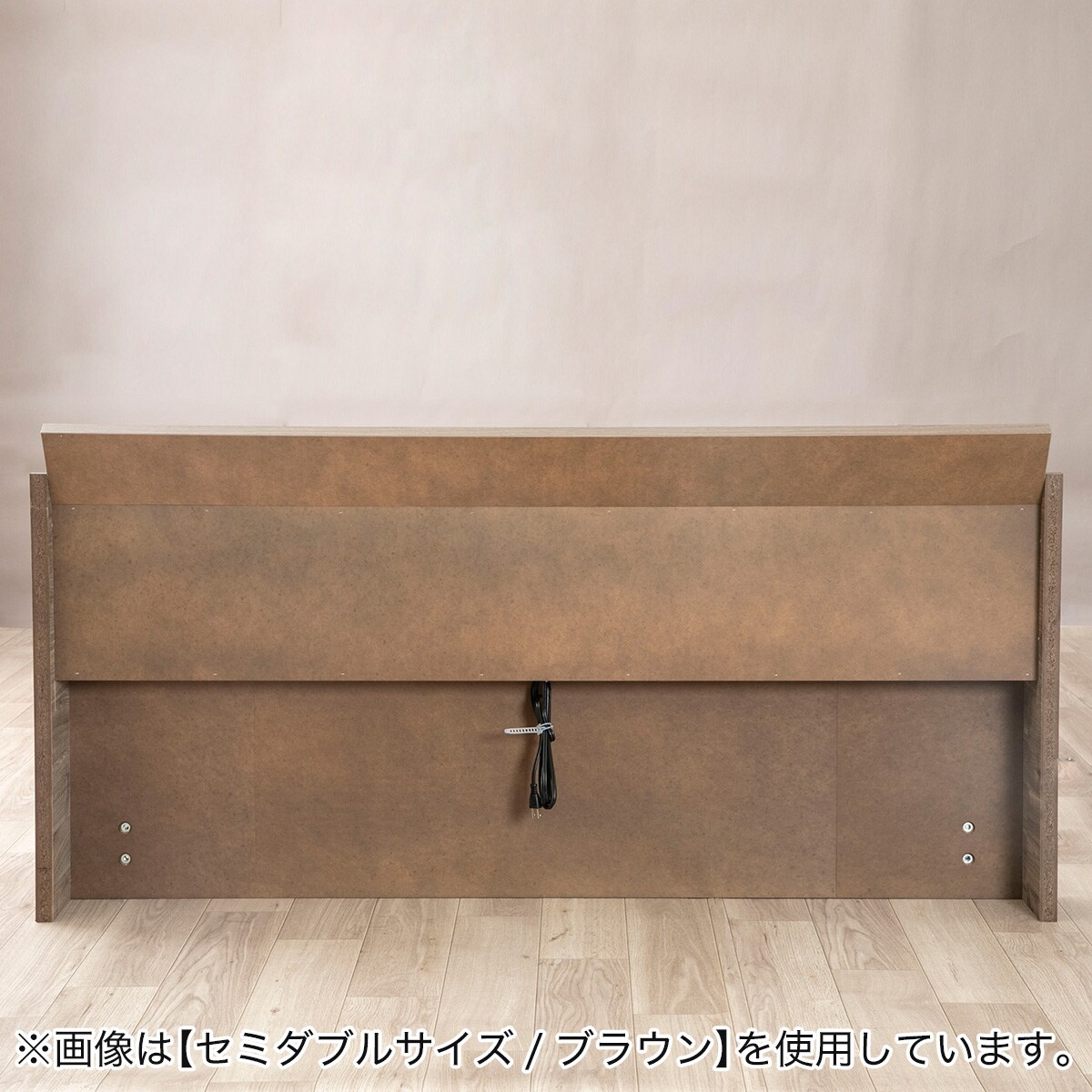 ダブル コンセント棚付きステージすのこベッド(GY) | ニトリネット