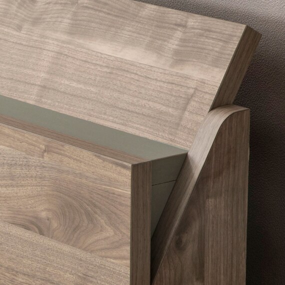 クイーン コンセント棚付きステージすのこベッド(GY) 4枚目画像