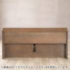 クイーン コンセント棚付きステージすのこベッド(GY) 8枚目画像