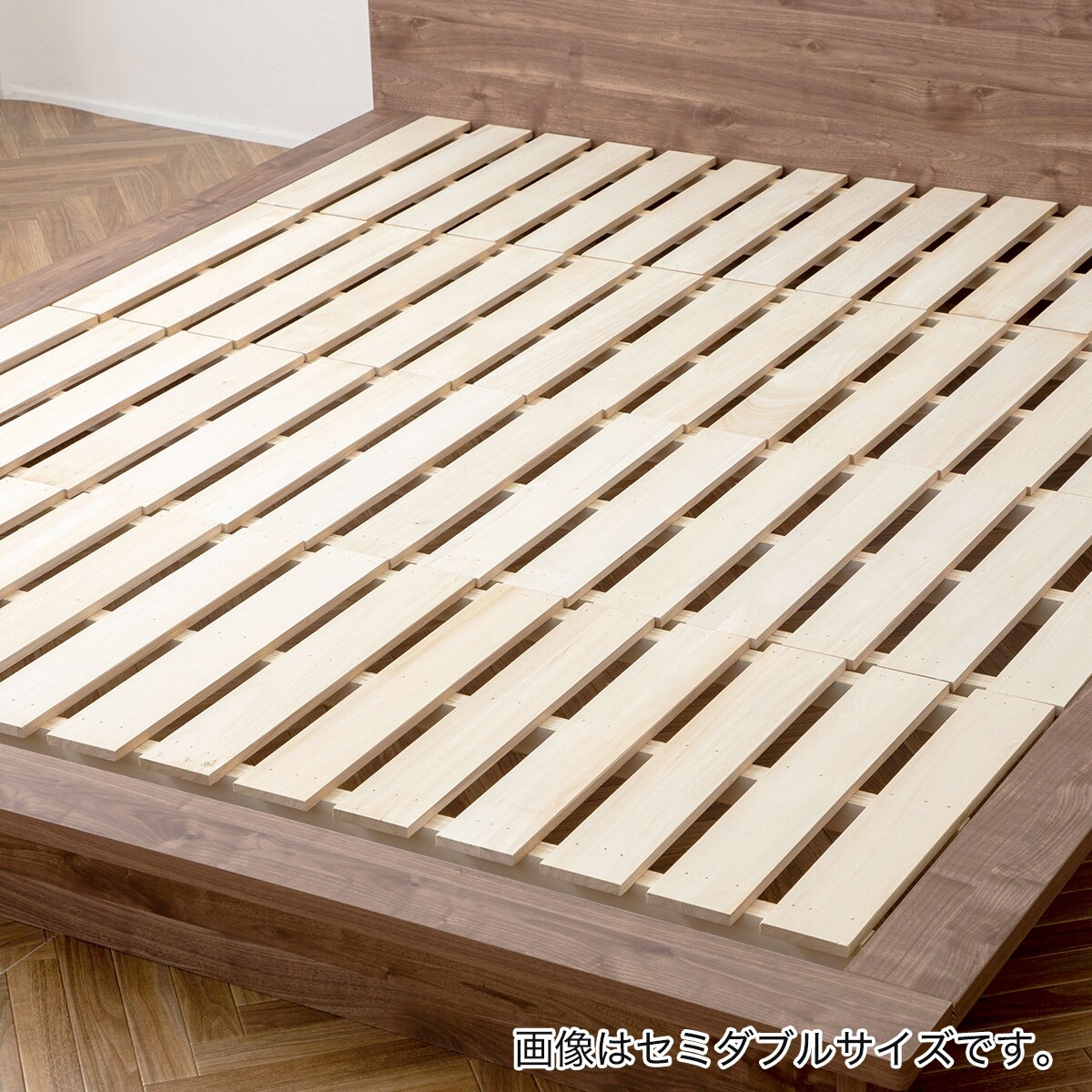 クイーン コンセント棚付きステージすのこベッド(BR) | ニトリネット