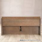 クイーン コンセント棚付きステージすのこベッド(BR) 8枚目画像