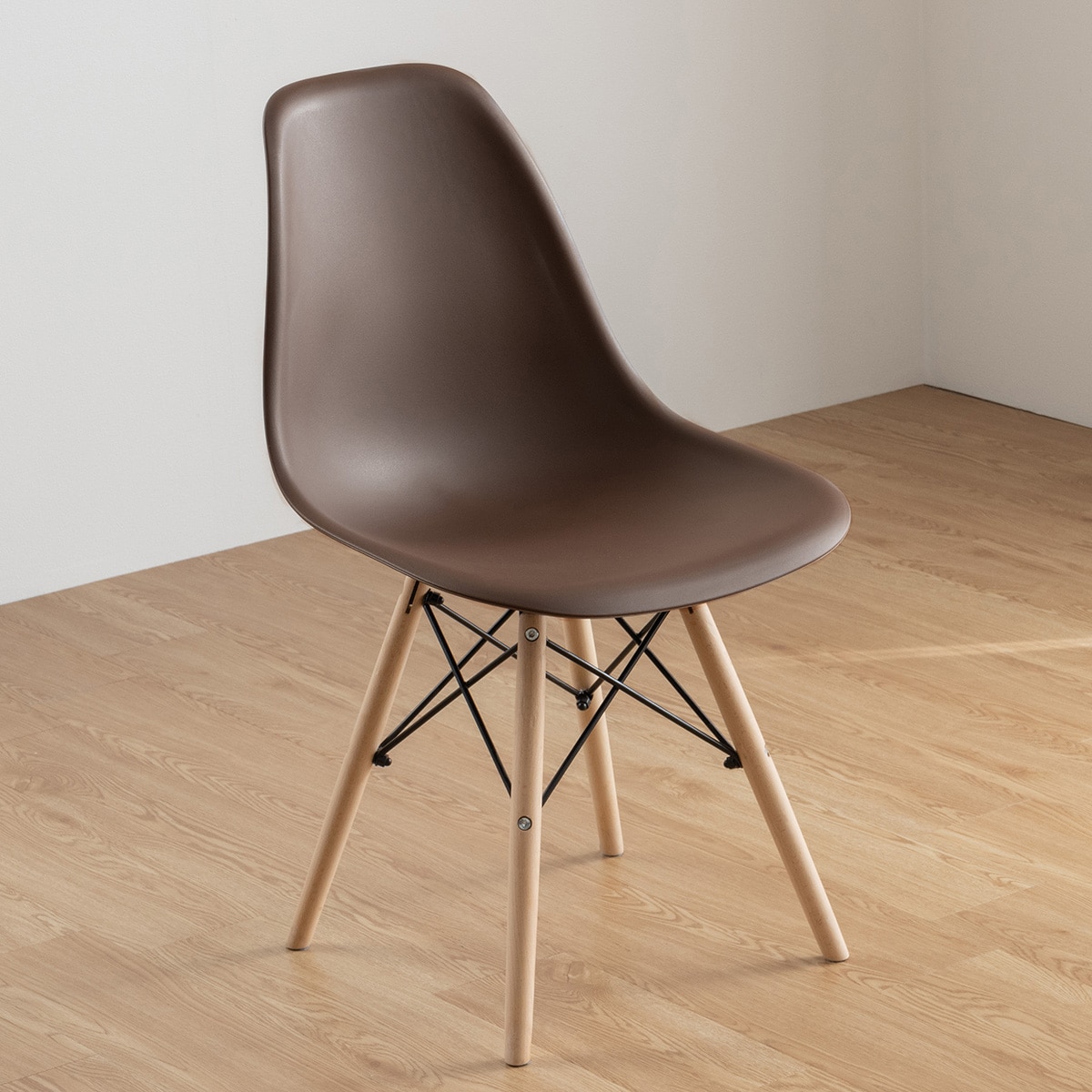 【椅子】ニトリ 北欧風シンプルシェル型チェア 4脚セット（色:グレージュ） 北欧風シンプルシェル型チェア 4脚セット (PRT MYE) | ニトリ