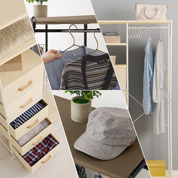 たっぷり収納できるハンガーラック(幅80 WH) 17枚目画像