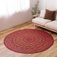 円形ラグ ブルー ニトリネット 公式 家具 インテリア通販