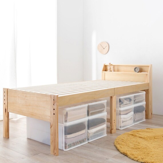 頑丈ロングベッドフレーム (ハイタイプ S NA) 1枚目画像