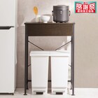 引出し付きゴミ箱上ラック (W60 DBR) 1枚目画像