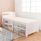 宮付きすのこベッド (ハイタイプ S WW) 1枚目画像