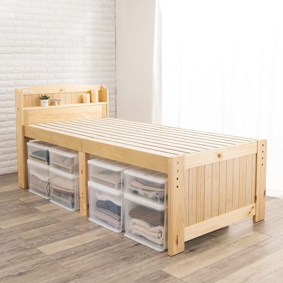 宮付きすのこベッド (ハイタイプ S NA) 1枚目画像