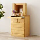 天然木仏壇チェスト3段(LBR) 1枚目画像