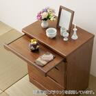 天然木仏壇チェスト3段(LBR) 2枚目画像