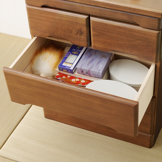 天然木仏壇チェスト3段(BR) 4枚目画像