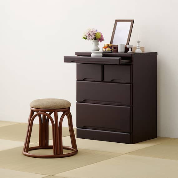 天然木仏壇チェスト3段(DBR) 7枚目画像