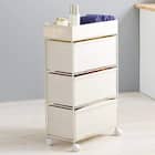 ランドリーチェスト (幅49 引出3杯 ホワイト) 1枚目画像