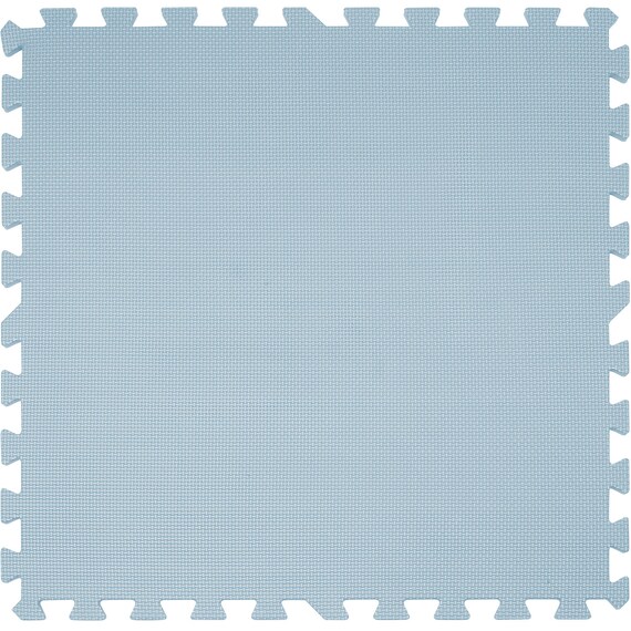 抗菌大判パズルマット３０Pセット（約６畳用）(ダークグレー×ブルー) 3枚目画像